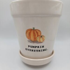 Brand NEW Rae Dunn Everything Pumpkin Themed Ceramic Planter